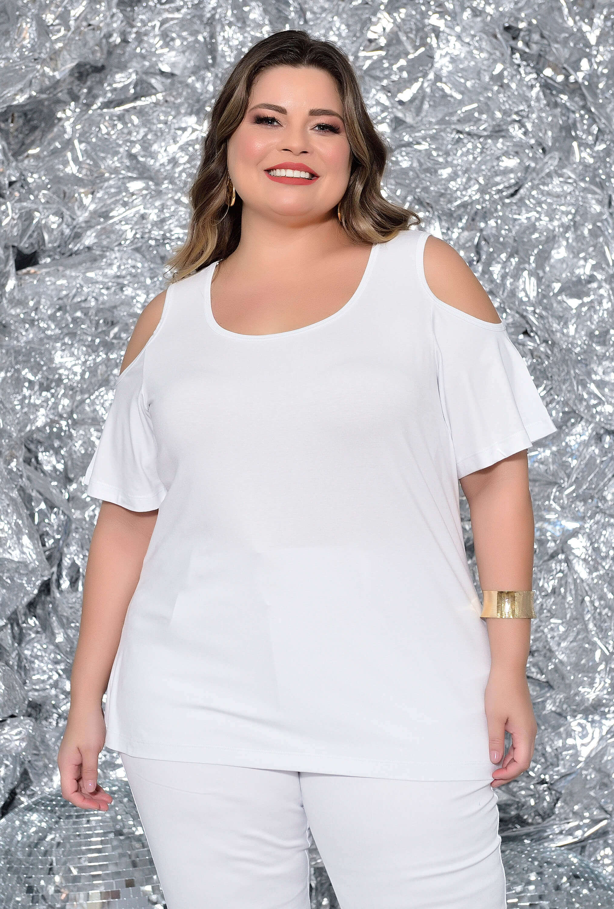 Blusa Branca Moda Plus Size Blusa Viscose Blusas Plus Size Branca