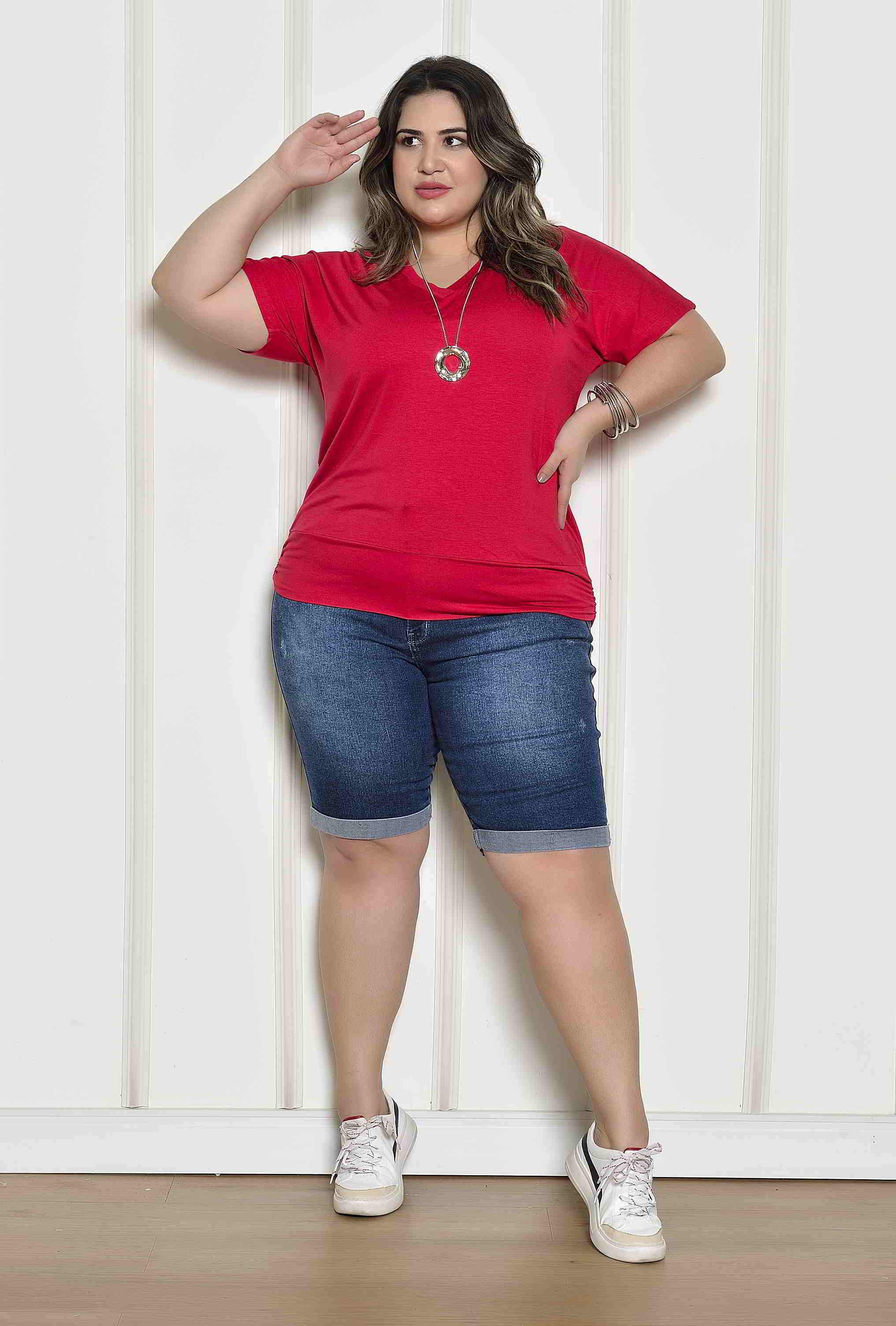 Blusa Feminina Plus Mangas Vk Modas Blusas Blusa Plus Size