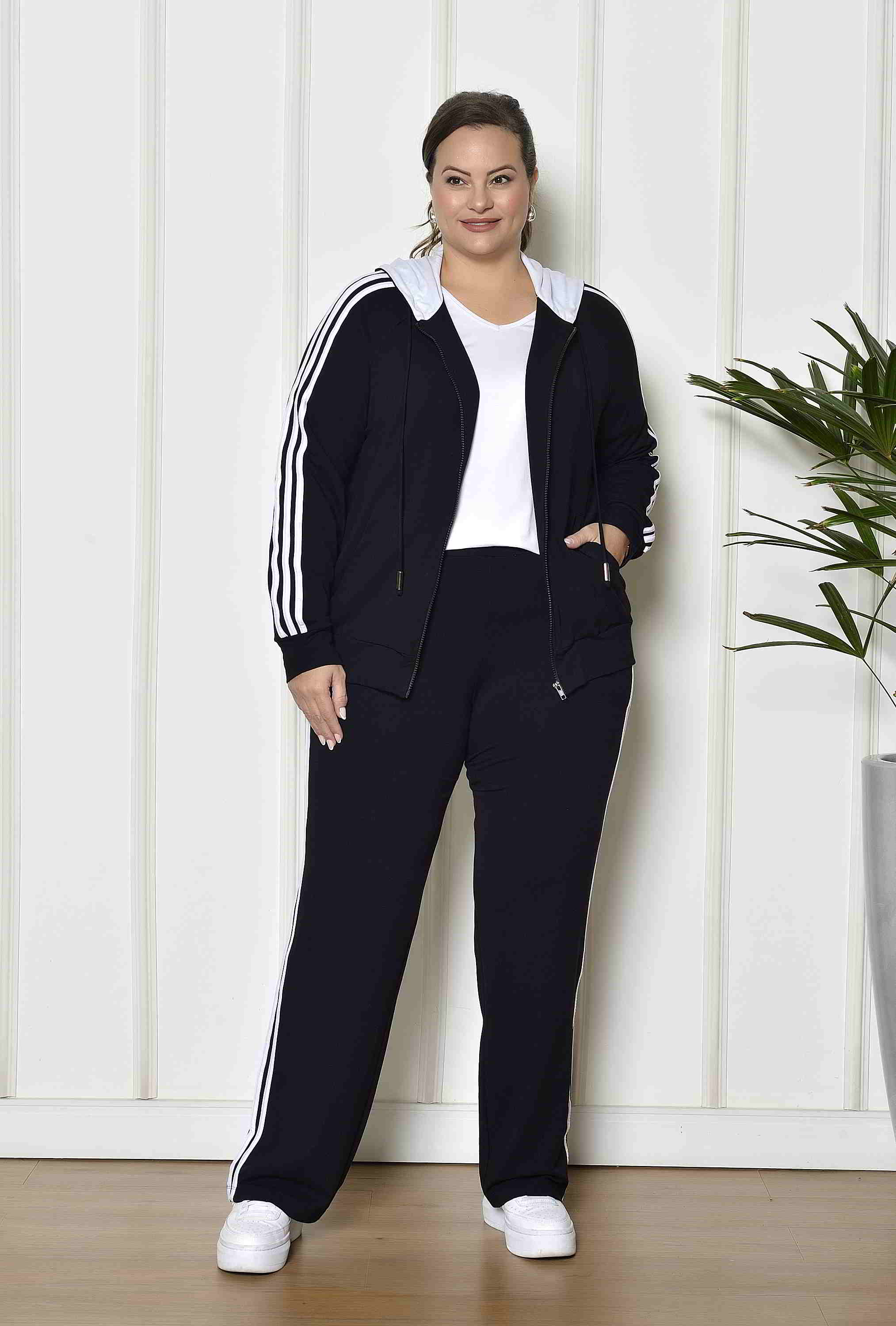 Conjunto Plus Size Preto Adriana