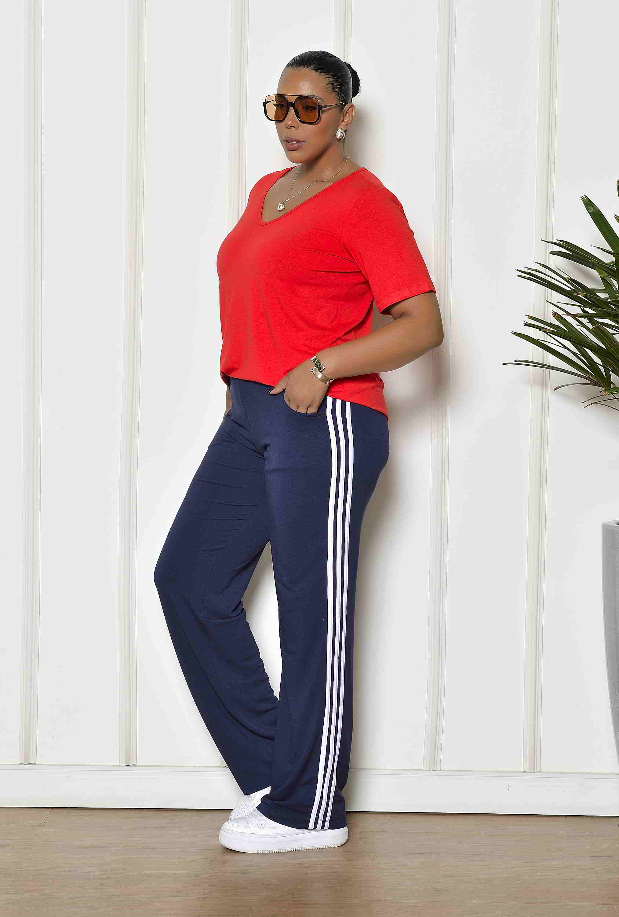 MARK&LONA Aldo Stripe Track Pants サイズS CALÇA TRACK PANTS MARINHO - Tendência da Moda Plus!
